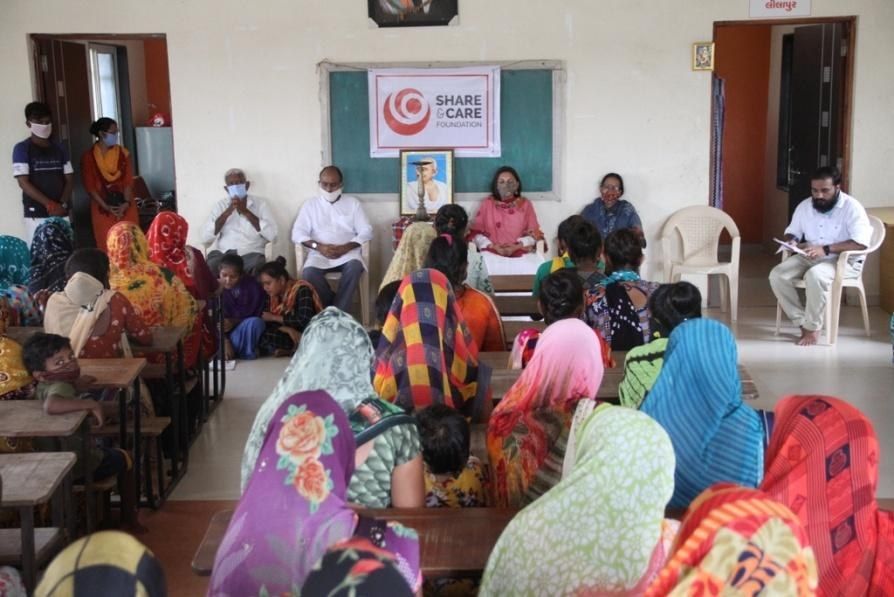 Women attending a training session